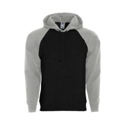 Holloway Men's Athletic Fleece Banner Hooded Sweatshirt (Q647222) -Qualityimprint Shop Q647222 blackathleticheather sweatshirts with logo 3