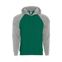 Holloway Men's Athletic Fleece Banner Hooded Sweatshirt (Q647222) -Qualityimprint Shop Q647222 darkgreenheather sweatshirts with logo 4