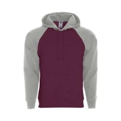 Holloway Men's Athletic Fleece Banner Hooded Sweatshirt (Q647222) -Qualityimprint Shop Q647222 maroonathleticheather sweatshirts with logo 6