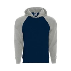 Holloway Men's Athletic Fleece Banner Hooded Sweatshirt (Q647222) -Qualityimprint Shop Q647222 navyathleticheather sweatshirts with logo 7