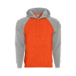 Holloway Men's Athletic Fleece Banner Hooded Sweatshirt (Q647222) -Qualityimprint Shop Q647222 orangeathleticheather sweatshirts with logo 8