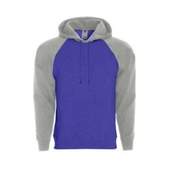 Holloway Men's Athletic Fleece Banner Hooded Sweatshirt (Q647222) -Qualityimprint Shop Q647222 purpleathleticheather sweatshirts with logo 9