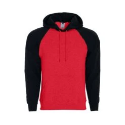 Holloway Men's Athletic Fleece Banner Hooded Sweatshirt (Q647222) -Qualityimprint Shop Q647222 redblack sweatshirts with logo 11