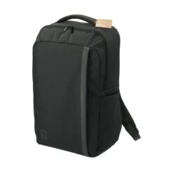 Tranzip Recycled 17" Computer Backpack (Q647722) -Qualityimprint Shop Q647722 black laptop bags with logo 5