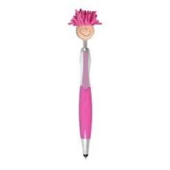 Moptoppers Screen Cleaner With Stylus Pens (Q647811) -Qualityimprint Shop Q647811 pink novelty pencils with logo 8
