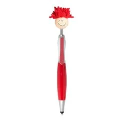 Moptoppers Screen Cleaner With Stylus Pens (Q647811) -Qualityimprint Shop Q647811 red novelty pencils with logo 6