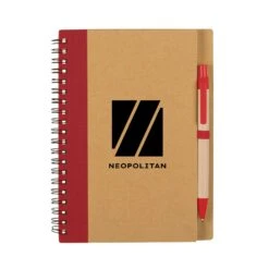 Eco-Inspired Spiral Notebook & Pen (80 Pages) (Q649311)
