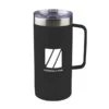 18 Oz. Basecamp Arcadia Mug (Q655022) -Qualityimprint Shop Q655022 front black mugs with logo 1