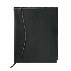 Hampton JournalBook™ (Q65541) -Qualityimprint Shop Q65541 black front journals withlogo 3