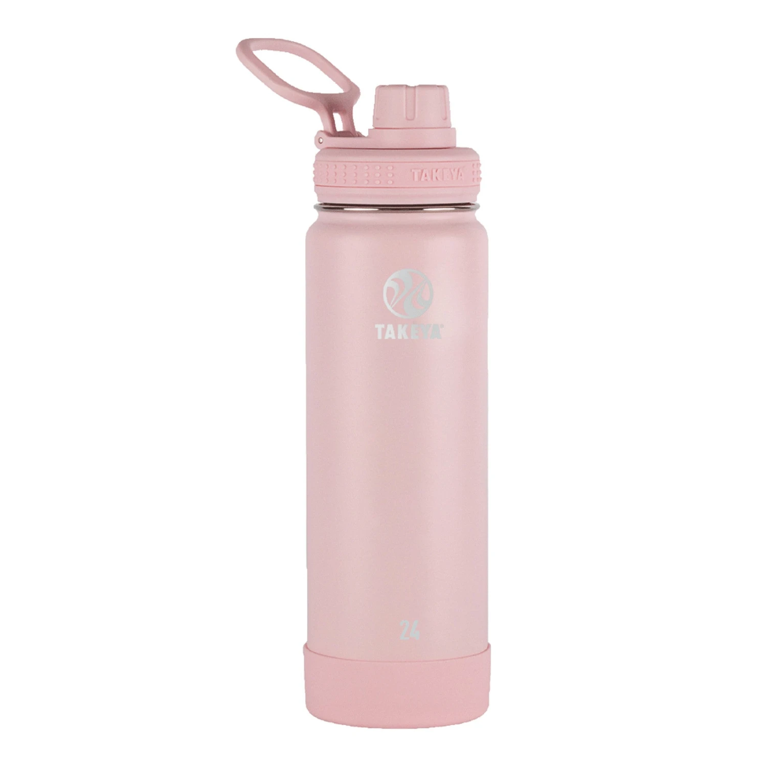 24 Oz. Takeya Actives Spout Lid Bottle - Blush (Q661622) 2 24 Oz. Takeya Actives Spout Lid Bottle - Blush (Q661622) - Image 2