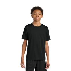 A4 Youth Cooling Performance Short Sleeve Tee (Q664332) -Qualityimprint Shop Q664332 black t shirts with logo 16