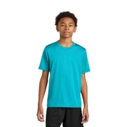 A4 Youth Cooling Performance Short Sleeve Tee (Q664332) -Qualityimprint Shop Q664332 electricblue t shirts with logo 15