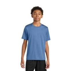 A4 Youth Cooling Performance Short Sleeve Tee (Q664332) -Qualityimprint Shop Q664332 lightblue t shirts with logo 11