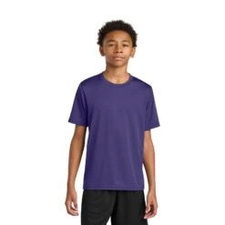 A4 Youth Cooling Performance Short Sleeve Tee (Q664332) -Qualityimprint Shop Q664332 purple t shirts with logo 8