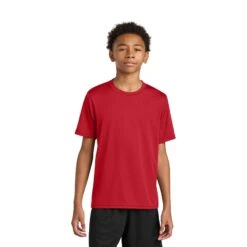 A4 Youth Cooling Performance Short Sleeve Tee (Q664332) -Qualityimprint Shop Q664332 scarlet t shirts with logo 5