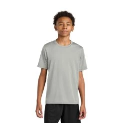 A4 Youth Cooling Performance Short Sleeve Tee (Q664332) -Qualityimprint Shop Q664332 silver t shirts with logo 4