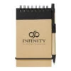 Recycled Spiral Jotters With Pen 5" X 4" (Q666811) -Qualityimprint Shop Q666811 jotters with logo 1