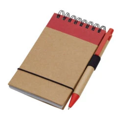 Recycled Spiral Jotters With Pen 5" X 4" (Q666811) -Qualityimprint Shop Q666811 red jotters with logo 6