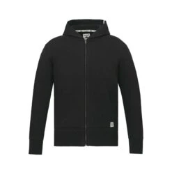 Men's Roots73 CANMORE Eco French Terry Full Zip Hoodie (Q666922) -Qualityimprint Shop Q666922 black hoodies with logo 3