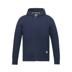 Men's Roots73 CANMORE Eco French Terry Full Zip Hoodie (Q666922) -Qualityimprint Shop Q666922 indigo blue hoodies with logo 5
