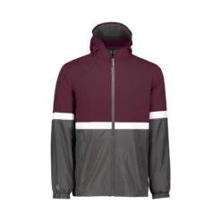 Holloway Men's Turnabout Reversible Hooded Jacket (Q677222) -Qualityimprint Shop Q677222 marooncarbon jackets with logo 6