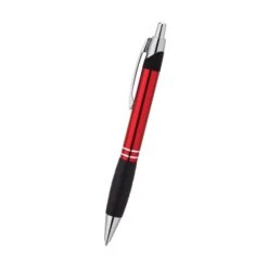 Aluminum Ballpoint With Rubber Grip (Q682311) -Qualityimprint Shop Q682311 red blank pens withlogo 5