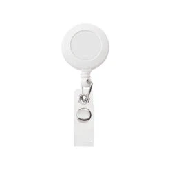 Retractable Badge Holder With Slide Clip (Q696311) -Qualityimprint Shop Q696311 4 white