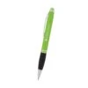 Stylus Pen With Chrome Clip & Accent Rings (Q703311) 6 Stylus Pen With Chrome Clip & Accent Rings (Q703311) -Qualityimprint Shop Q703311 lime stylus withlogo beautyshot 1