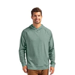 Cutter & Buck Adapt Knit Recycled Mens Heathered Hooded Pullover (Q704332) 14 Cutter & Buck Adapt Knit Recycled Mens Heathered Hooded Pullover (Q704332) -Qualityimprint Shop Q704332 hunterheather pullovers with logo 5