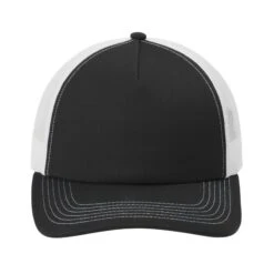 Port Authority® Low-Profile Snapback 5-Panel Trucker Cap (Q710922) -Qualityimprint Shop Q710922 black white caps with logo 6