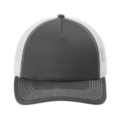 Port Authority® Low-Profile Snapback 5-Panel Trucker Cap (Q710922) -Qualityimprint Shop Q710922 grey steel white caps with logo 5