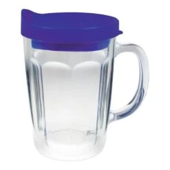 14 Oz. Thermal Travel Mug - Embroidered Emblem (Q711522) -Qualityimprint Shop Q711522 blue travel mugs with logo 9