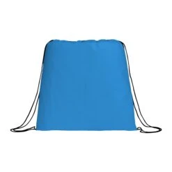 Evergreen Non-Woven Drawstring Bag (Q713322) -Qualityimprint Shop Q713322 processblue blank drawstringbags withlogo 5