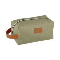 Heathered Toiletry Bag (Q722611) -Qualityimprint Shop Q722611 green toiletry bags with logo 4