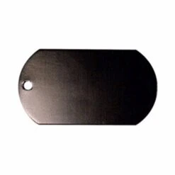 Metal Dog Tag With 23 1/2" Ball Chain (Q727611) -Qualityimprint Shop Q727611 black dog tags with logo 7