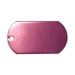 Metal Dog Tag With 23 1/2" Ball Chain (Q727611) -Qualityimprint Shop Q727611 pink dog tags with logo 3