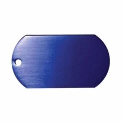 Metal Dog Tag With 23 1/2" Ball Chain (Q727611) -Qualityimprint Shop Q727611 royal blue dog tags with logo 6