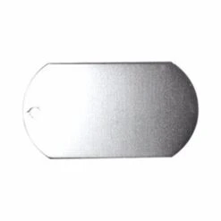 Metal Dog Tag With 23 1/2" Ball Chain (Q727611) -Qualityimprint Shop Q727611 silver dog tags with logo 5