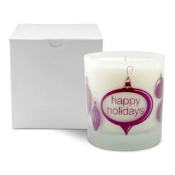 Ornament Holiday Candle (Q761211) -Qualityimprint Shop Q761211 blank candles with your logo 2
