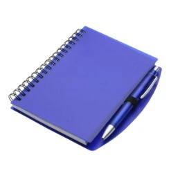 Hardcover Notebook & Pen Set (Q763475) -Qualityimprint Shop Q763475 blue blank notebooks withlogo 4