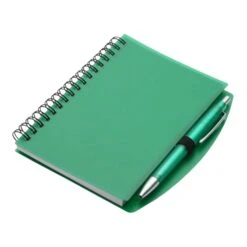 Hardcover Notebook & Pen Set (Q763475) -Qualityimprint Shop Q763475 green blank notebooks withlogo 3