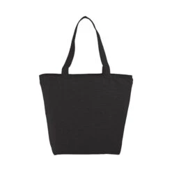 Cotton Maine Zippered Tote (8 Oz.) (Q770311) -Qualityimprint Shop Q770311 black blank totebags withlogo 3