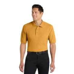Port Authority® Silk Touch™ (Q77248) -Qualityimprint Shop Q77248 Gold Polo Shirts with logo 1