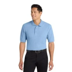 Port Authority® Silk Touch™ (Q77248) -Qualityimprint Shop Q77248 LightBlue Polo Shirts with logo 1