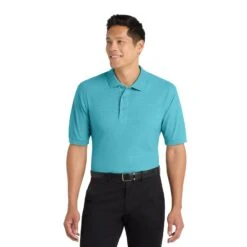 Port Authority® Silk Touch™ (Q77248) -Qualityimprint Shop Q77248 MauiBlue Polo Shirts with logo 1