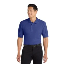 Port Authority® Silk Touch™ (Q77248) -Qualityimprint Shop Q77248 MediterraneanBlue Polo Shirts with logo 1