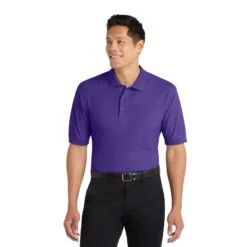 Port Authority® Silk Touch™ (Q77248) -Qualityimprint Shop Q77248 Purple Polo Shirts with logo 1