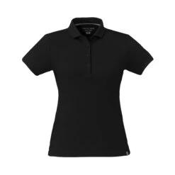 EVANS Eco Short Sleeve Polo - Womens (Q780722) -Qualityimprint Shop Q780722 black polo shirts with logo 6