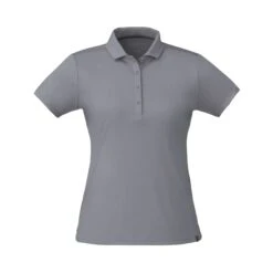 EVANS Eco Short Sleeve Polo - Womens (Q780722) -Qualityimprint Shop Q780722 steel gray polo shirts with logo 3