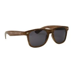 Wood Grain Plastic Miami Sunglasses (Q782511)